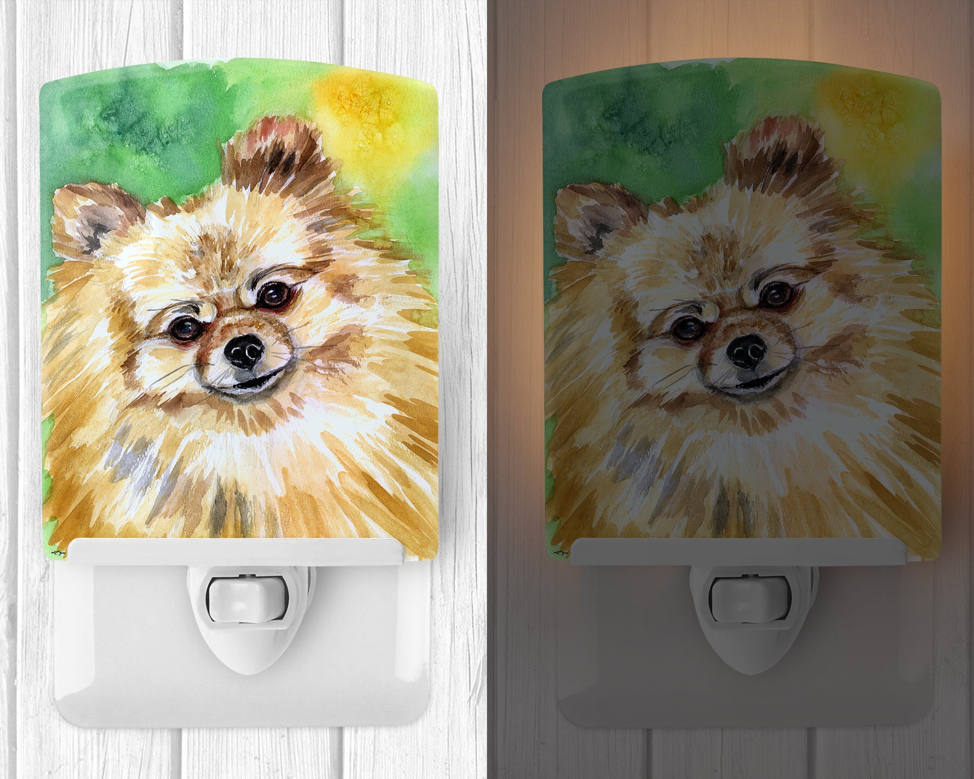 Pomeranian Sissy Ceramic Night Light 7393CNL - the-store.com