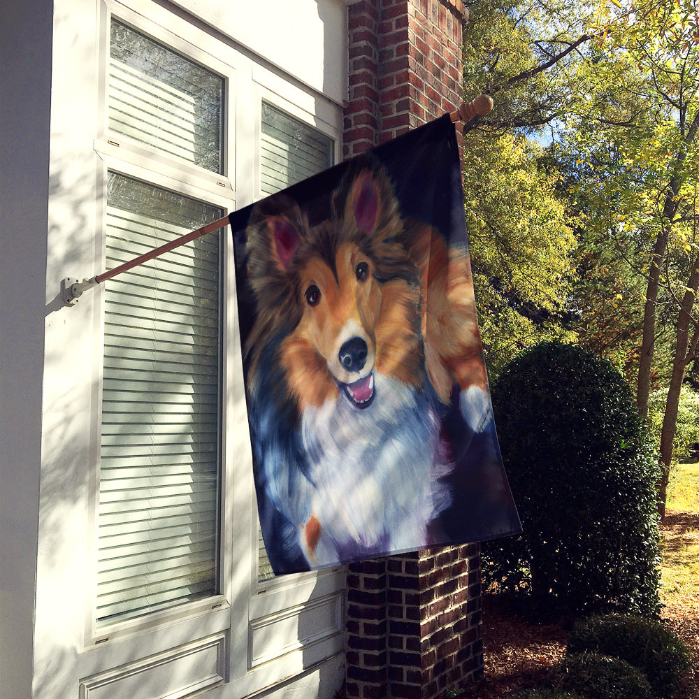 Sheltie Stand Off Flag Canvas House Size 7394CHF  the-store.com.