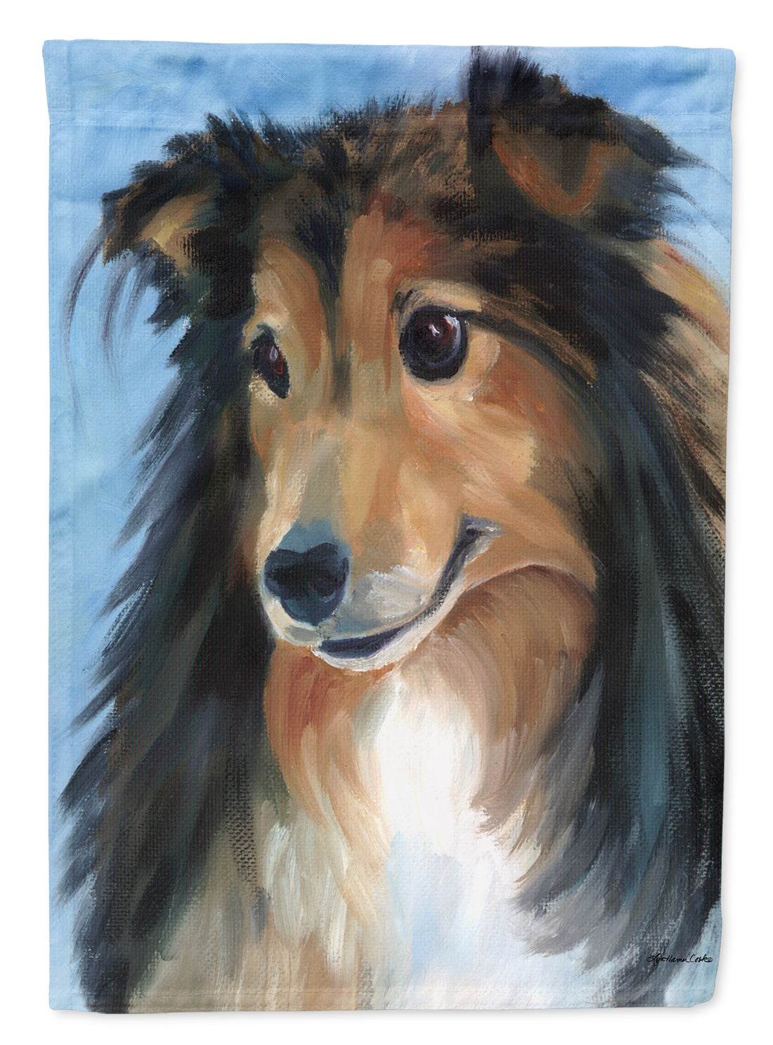 Sheltie Good Boy Flag Canvas House Size 7395CHF  the-store.com.