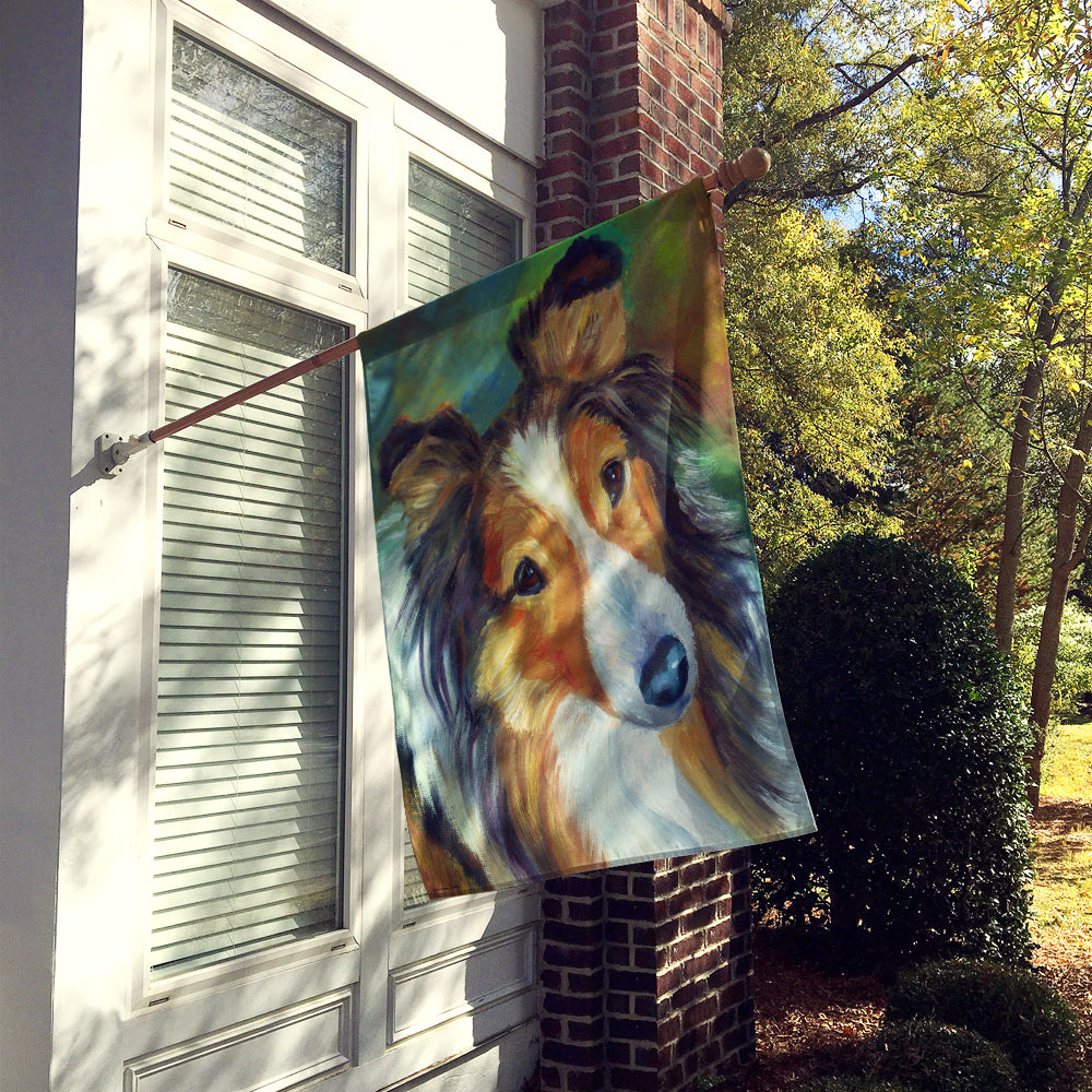 Sheltie Curiosity Flag Canvas House Size 7396CHF  the-store.com.