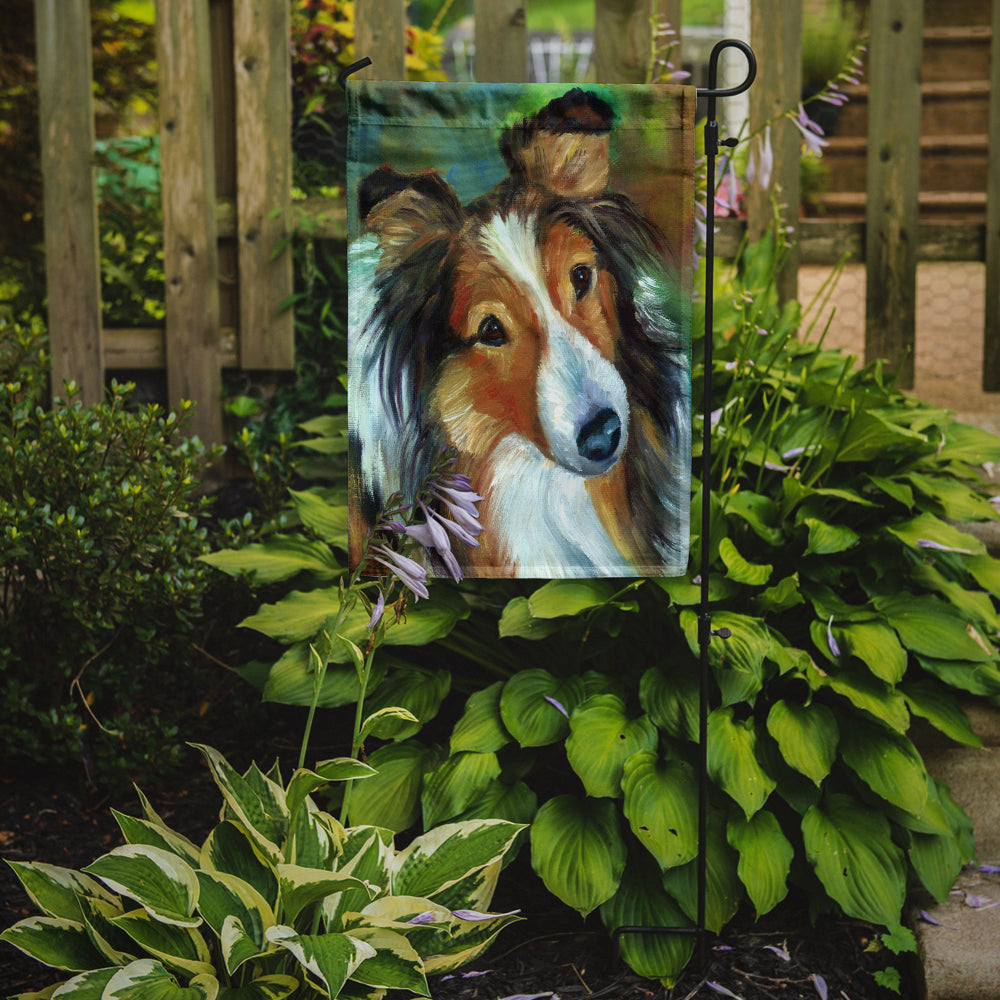 Sheltie Curiosity Flag Garden Size 7396GF.