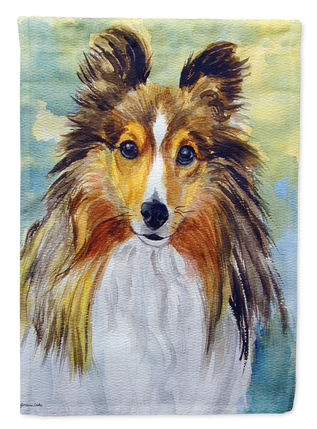 Sheltie Toby Flag Garden Size 7397GF.