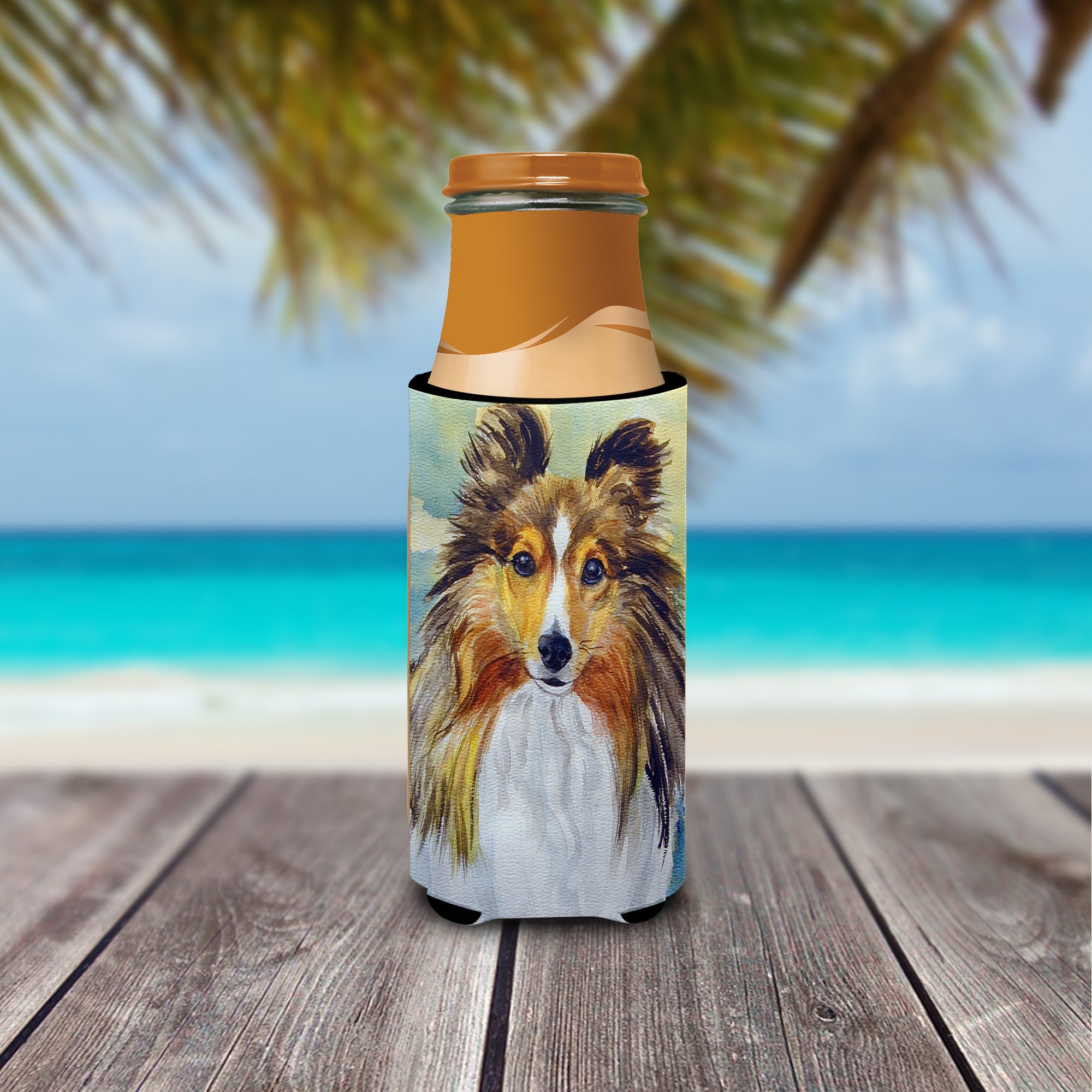 Sheltie Toby  Ultra Beverage Insulators for slim cans 7397MUK  the-store.com.