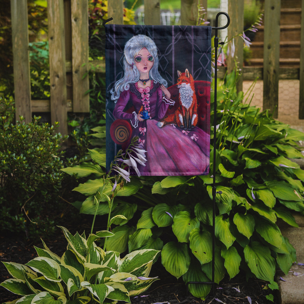 Tea Time Fox Flag Garden Size 7398GF.