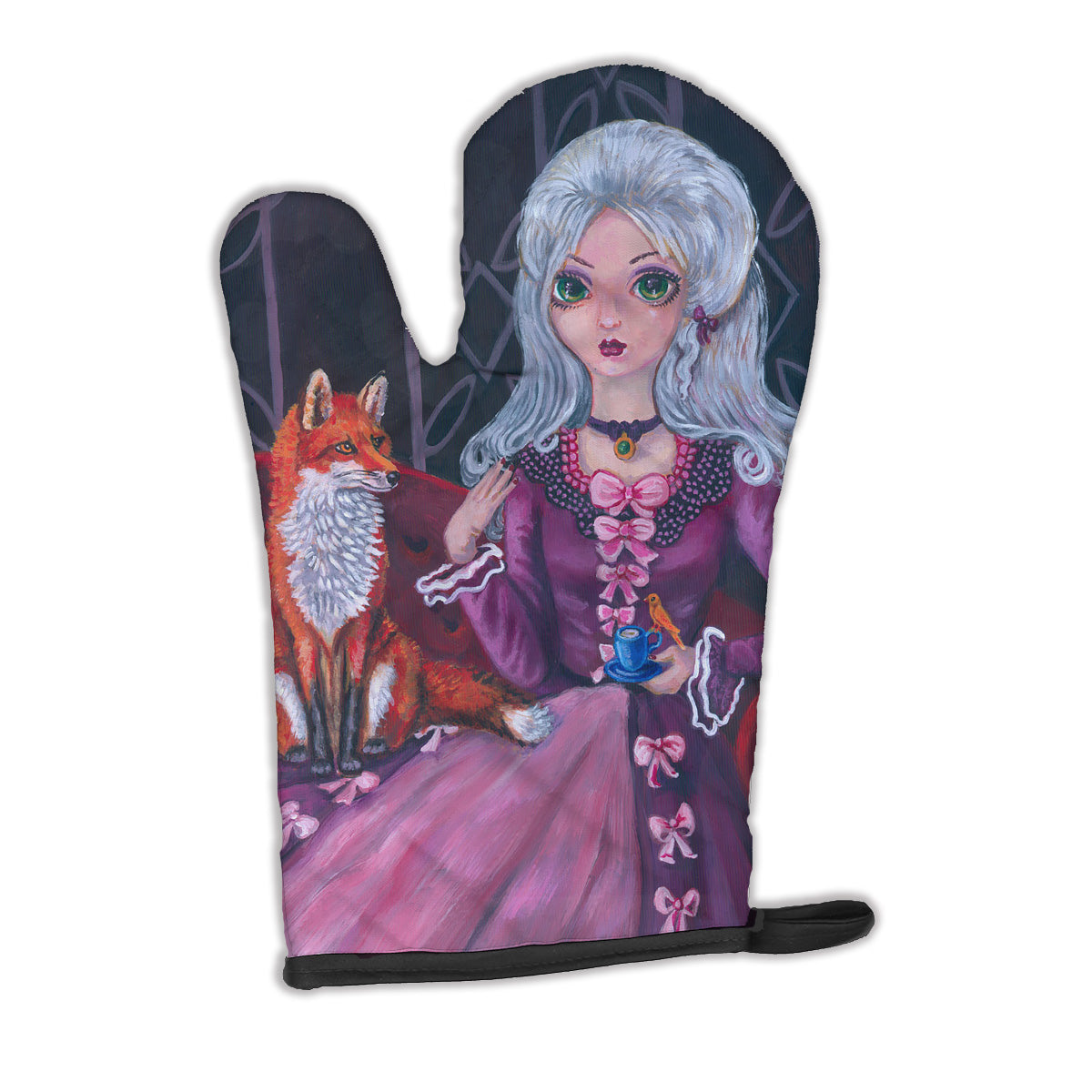 Tea Time Fox Oven Mitt 7398OVMT  the-store.com.