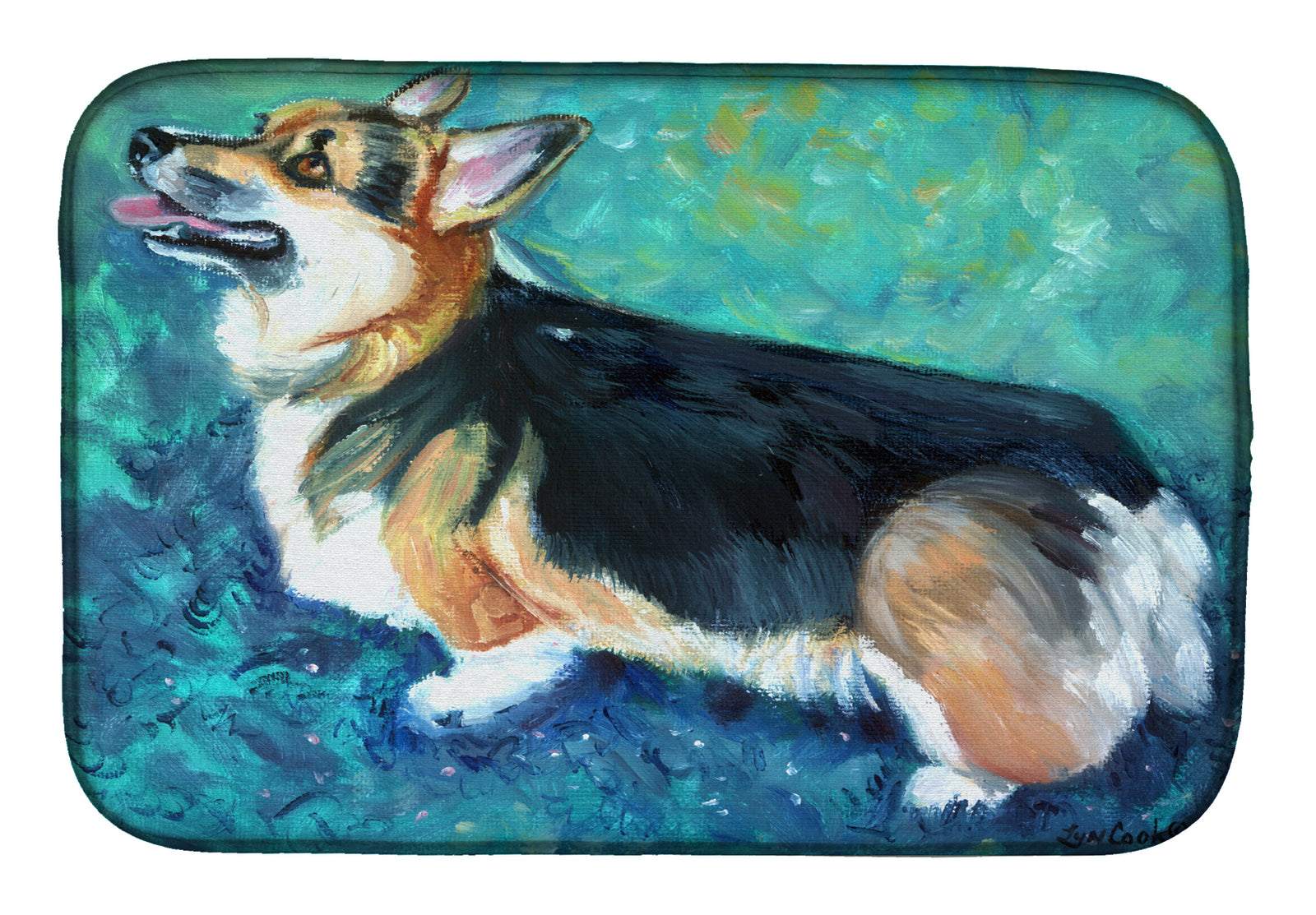 Corgi Pembroke Dish Drying Mat 7408DDM  the-store.com.