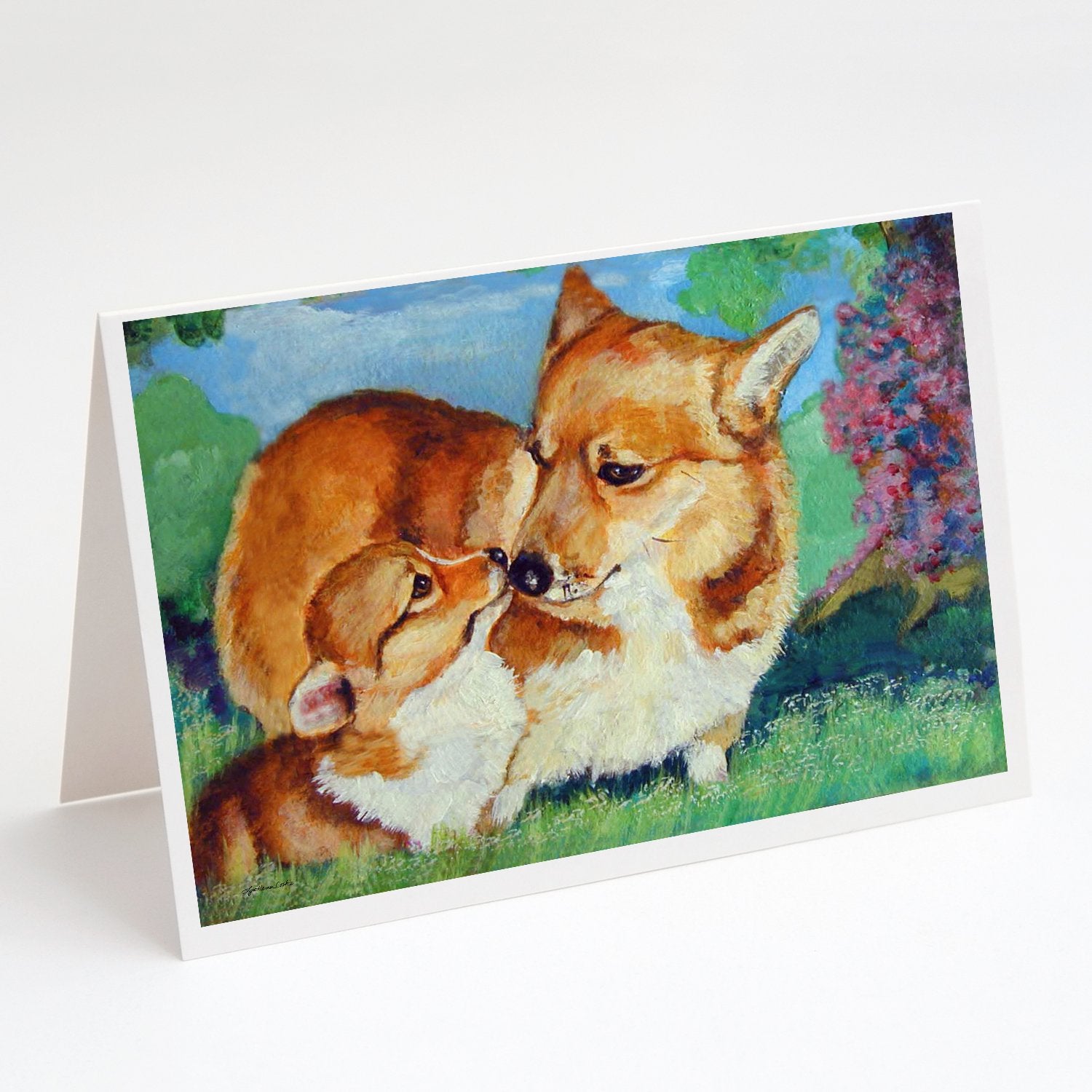 Buy this Corgi Momma's Love Greeting Cards and Envelopes Pack of 8