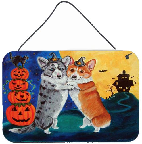 Corgi Halloween Scare Wall or Door Hanging Prints 7413DS812 by Caroline's Treasures