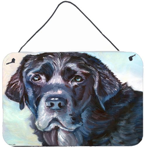 Black Labrador Face Wall or Door Hanging Prints 7419DS812 by Caroline's Treasures