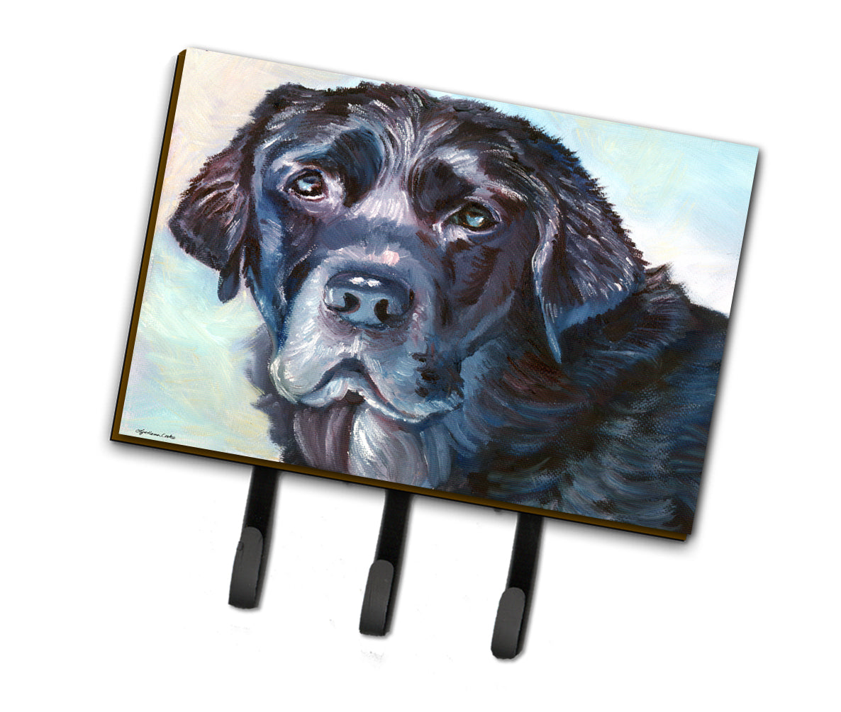 Black Labrador Face Leash or Key Holder 7419TH68  the-store.com.