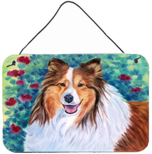 Sheltie Wall or Door Hanging Prints 7424DS812 by Caroline's Treasures