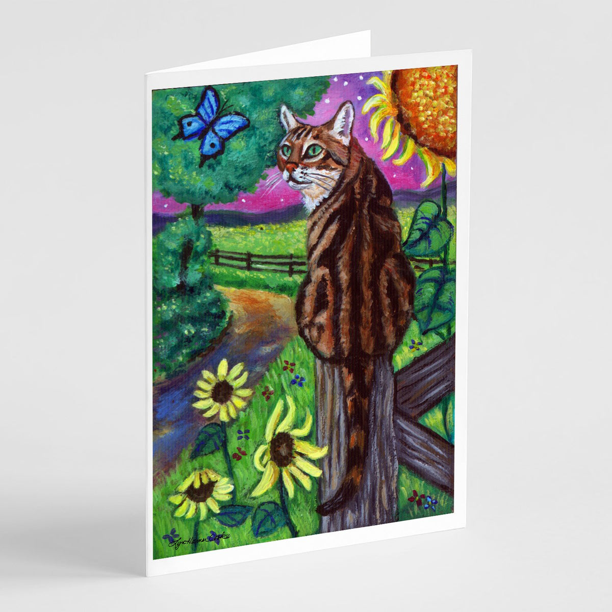 Buy this Bengal Cat Greeting Cards and Envelopes Pack of 8