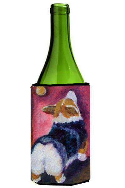 Corgi Let me in Wine Bottle Beverage Insulator Hugger 7427LITERK by Caroline&#39;s Treasures