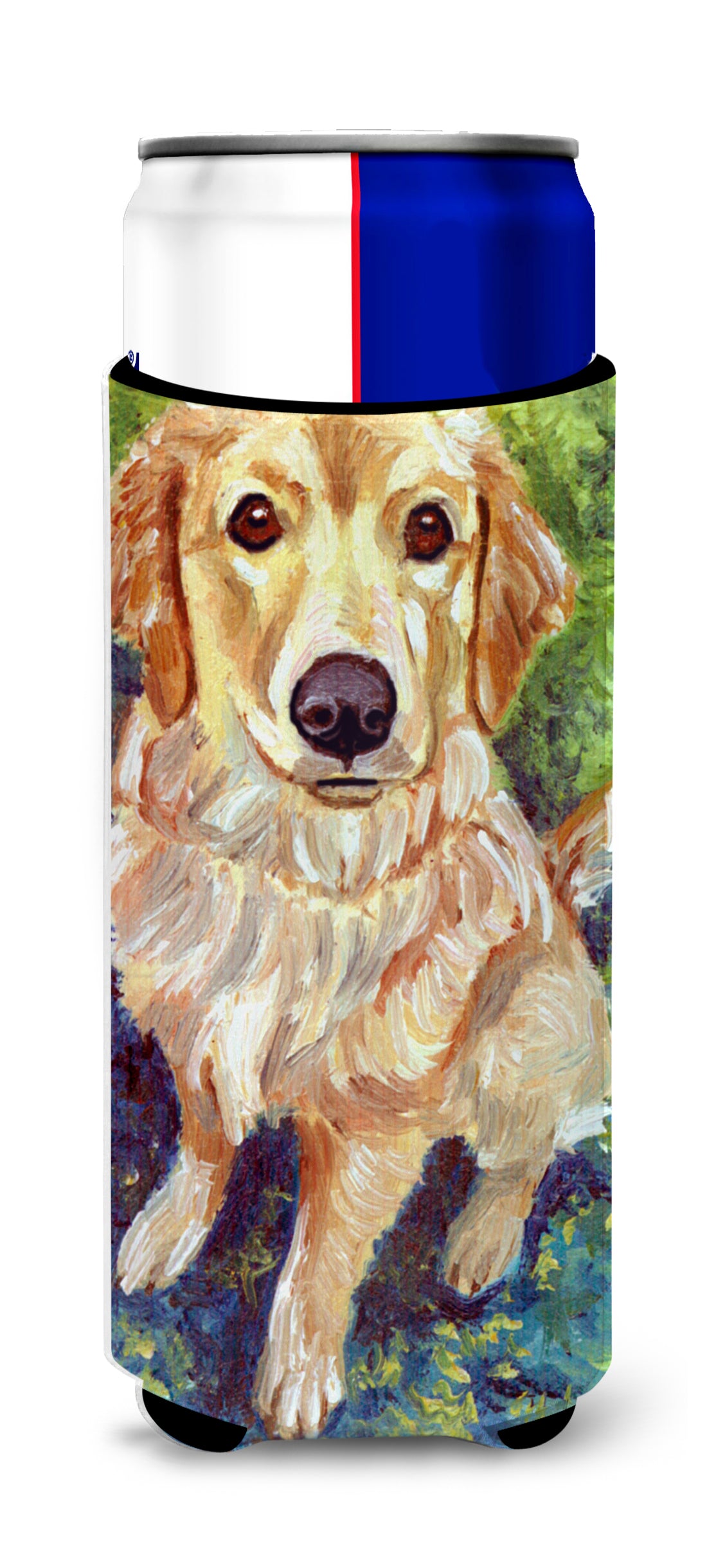 Golden Retriever Patience  Ultra Beverage Insulators for slim cans 7428MUK  the-store.com.