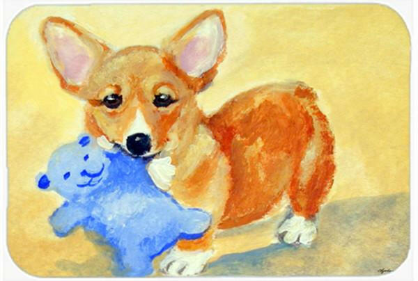 Corgi and Teddy Bear Mouse Pad, Hot Pad or Trivet 7432MP by Caroline&#39;s Treasures