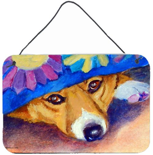 Peek-A-Boo Corgi Wall or Door Hanging Prints 7433DS812 by Caroline's Treasures