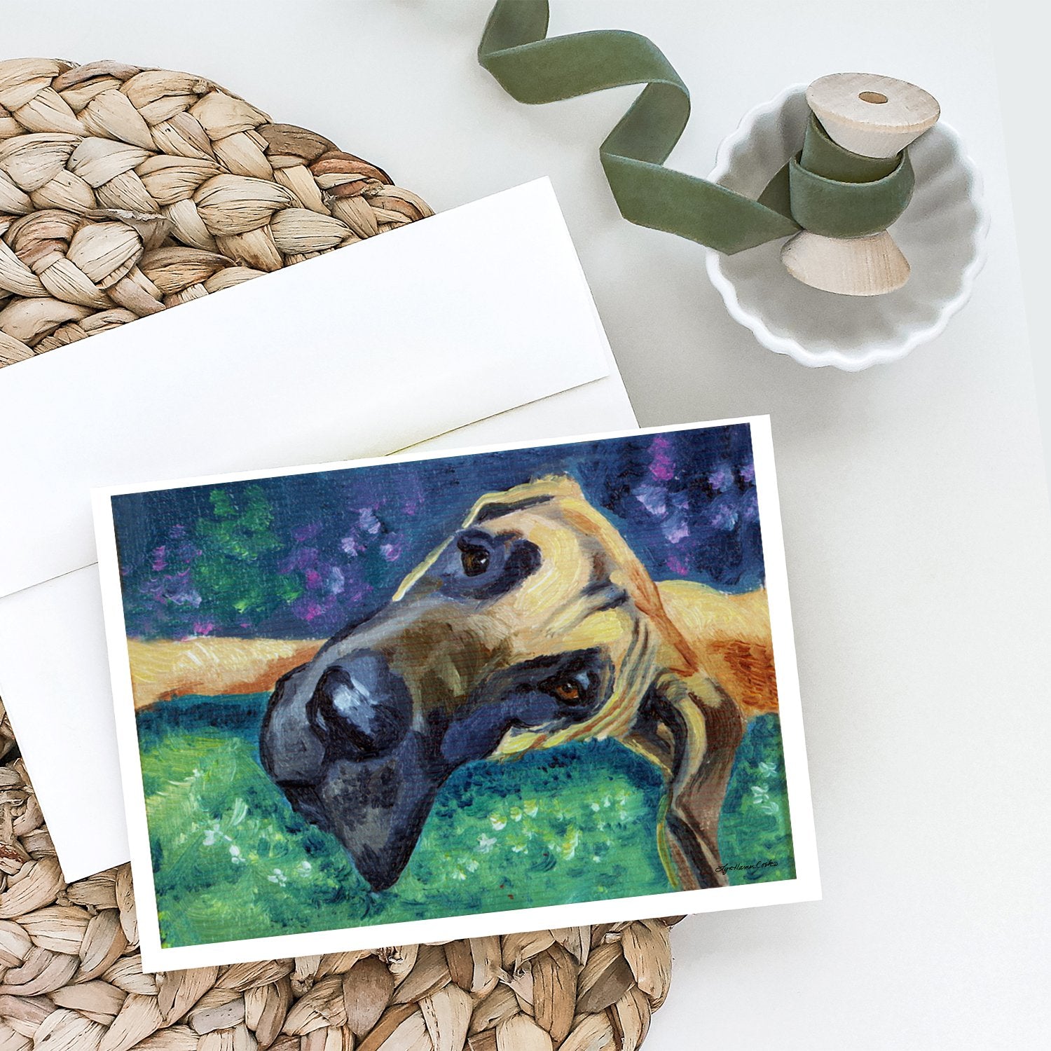 Buy this Great Dane Hard Day Greeting Cards and Envelopes Pack of 8