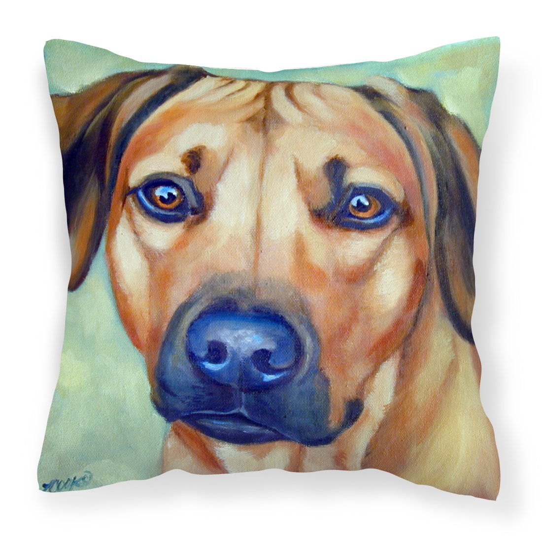 Rhodesian Ridgeback Fabric Decorative Pillow by Caroline's Treasures