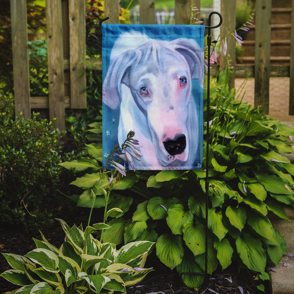 White Great Dane Flag Garden Size 7440GF.