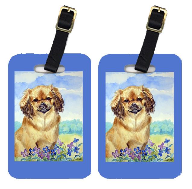 Pair of 2 Tibetan Spaniel Luggage Tags by Caroline&#39;s Treasures