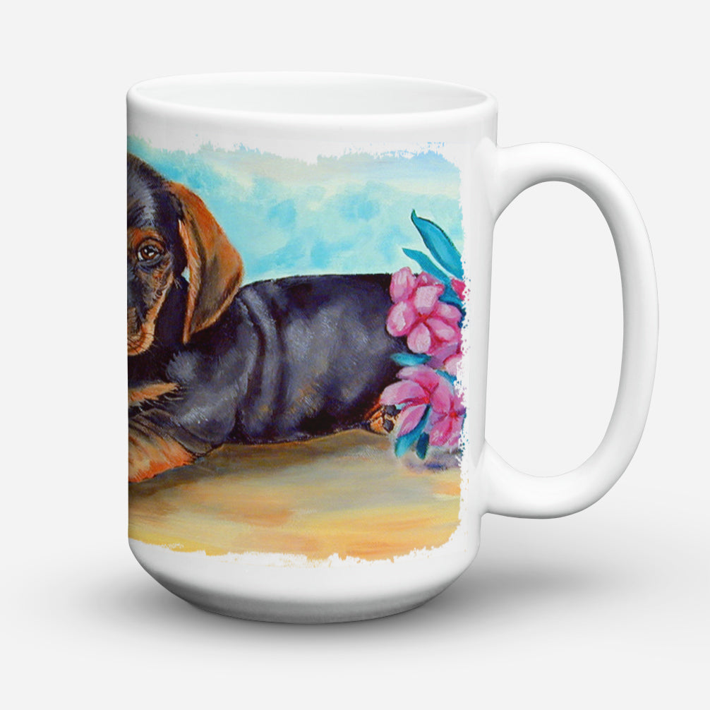 Dachshund Dishwasher Safe Microwavable Ceramic Coffee Mug 15 ounce 7501CM15  the-store.com.