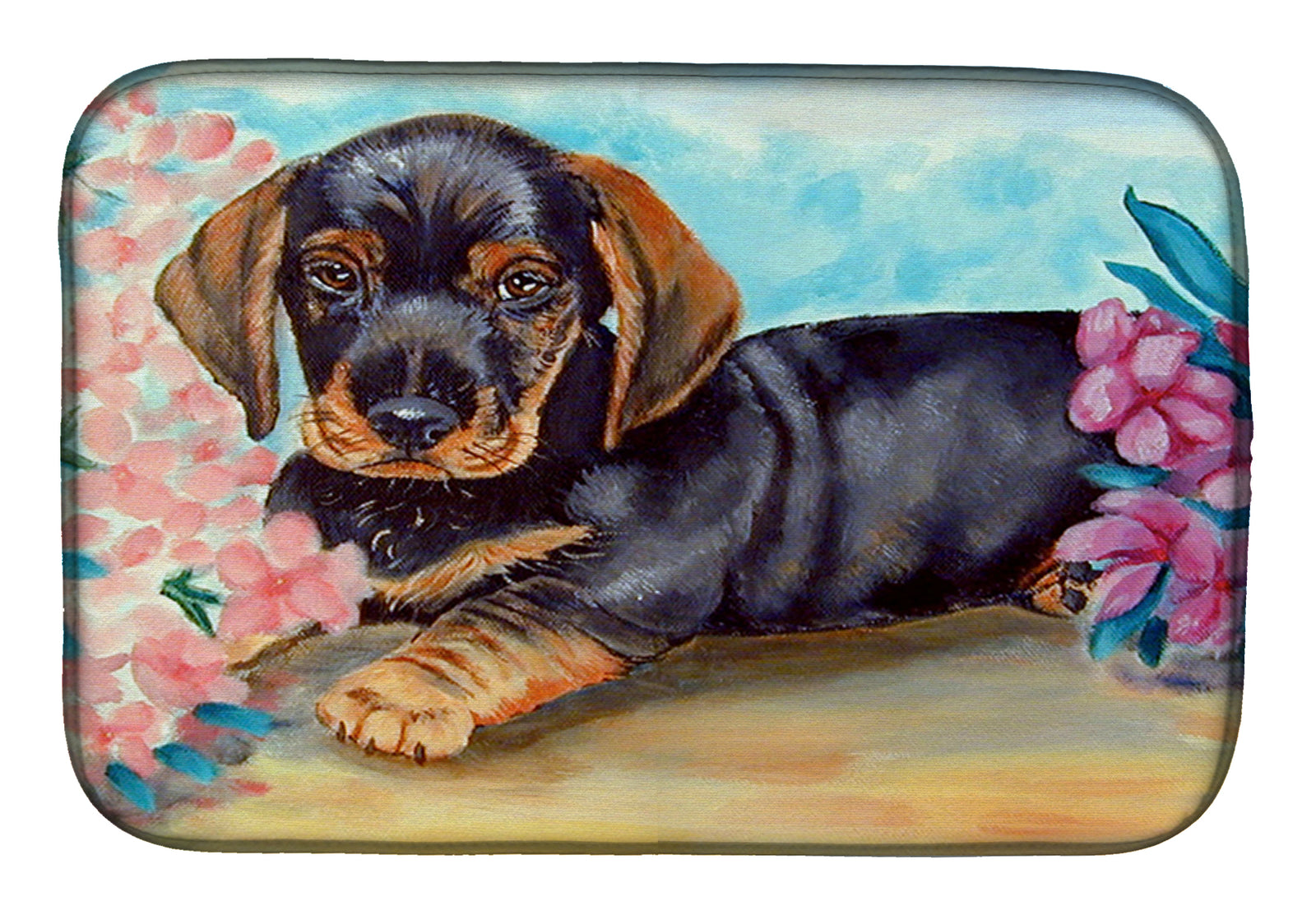 Dachshund Dish Drying Mat 7501DDM  the-store.com.