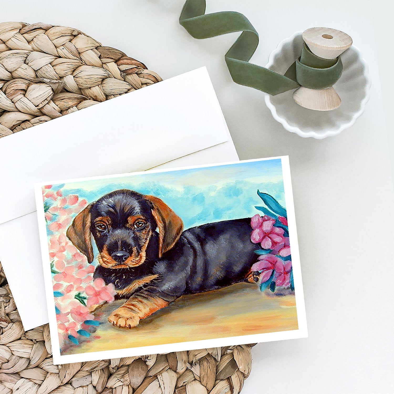 Buy this Dachshund Greeting Cards and Envelopes Pack of 8