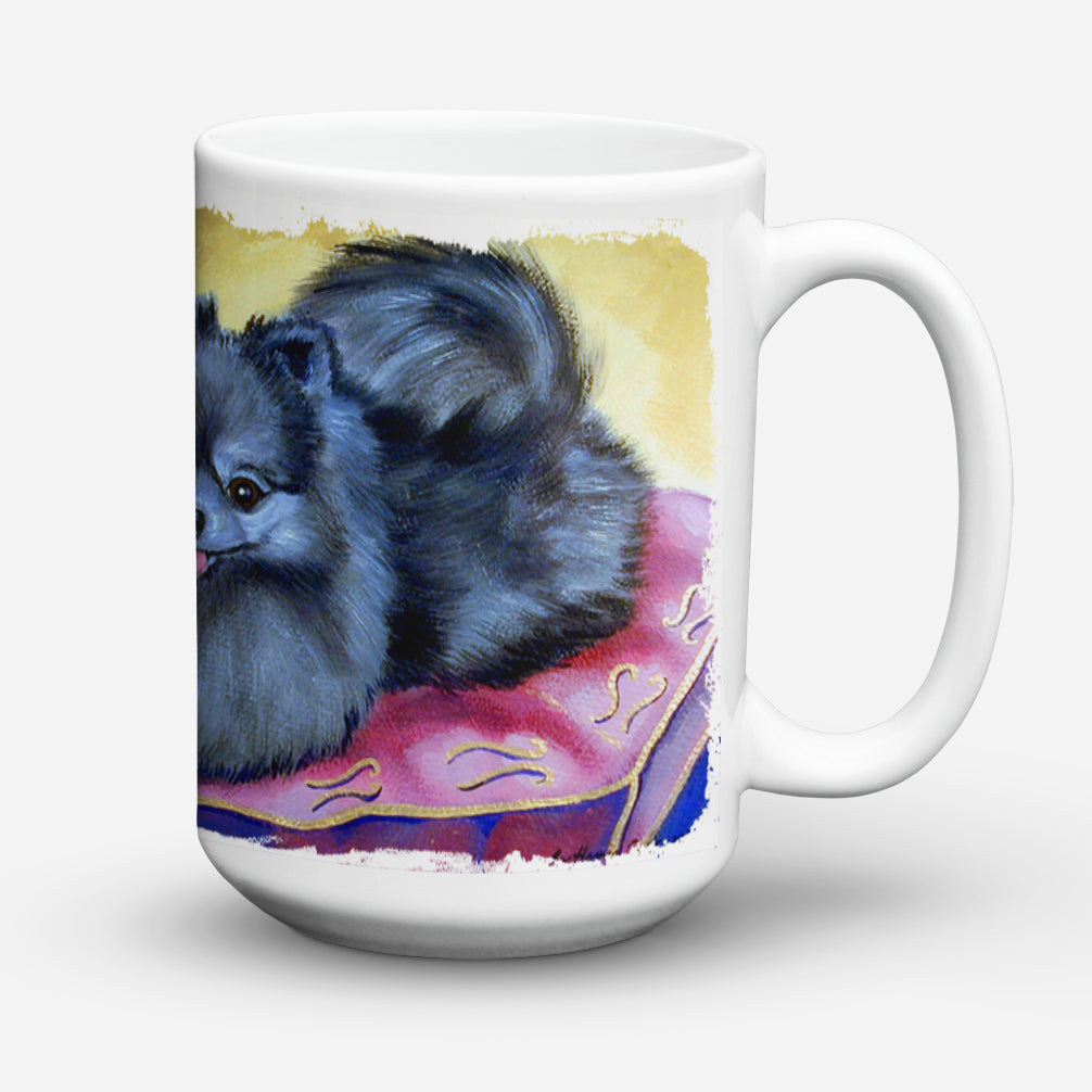 Pomeranian Dishwasher Safe Microwavable Ceramic Coffee Mug 15 ounce 7503CM15  the-store.com.