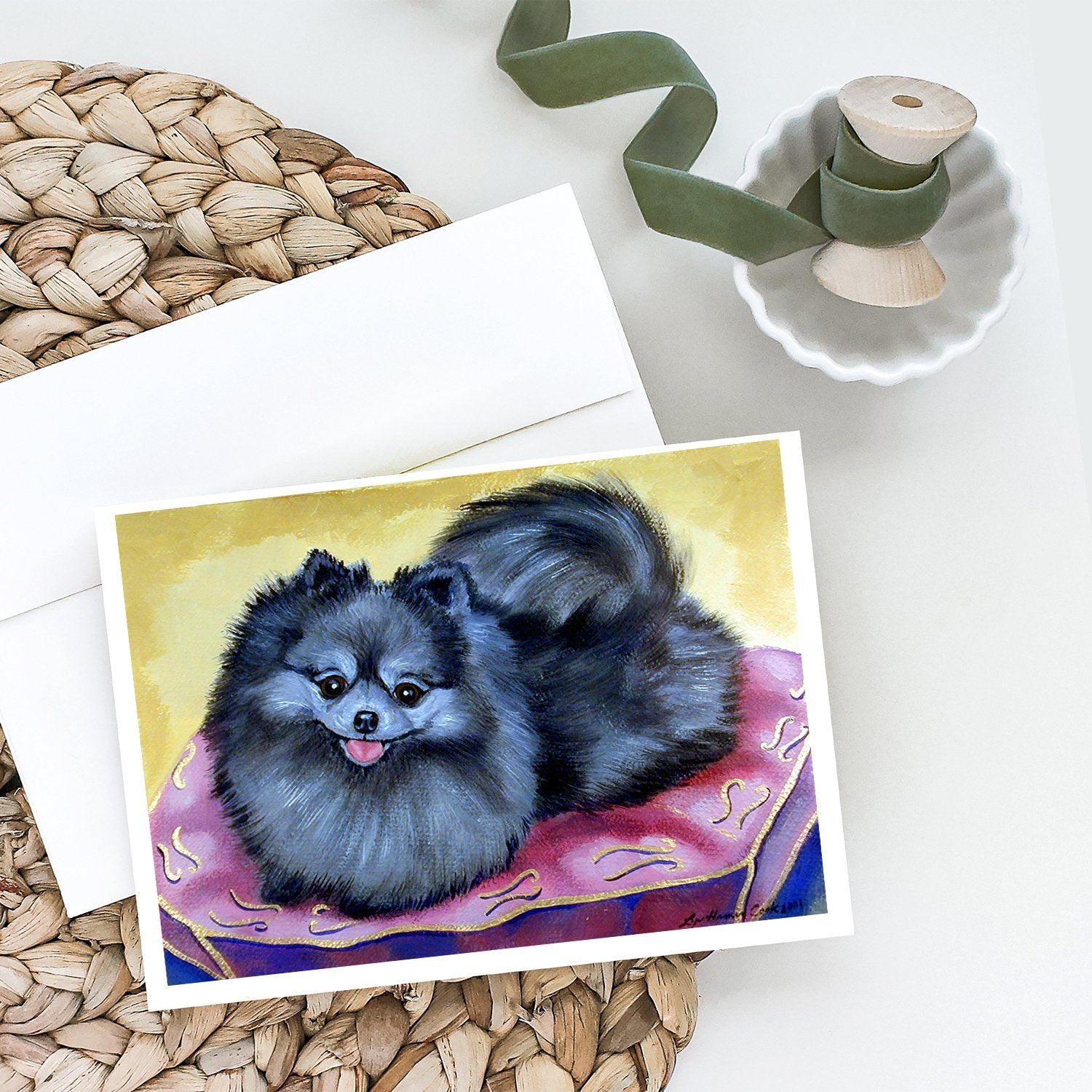 Buy this Pomeranian Greeting Cards and Envelopes Pack of 8