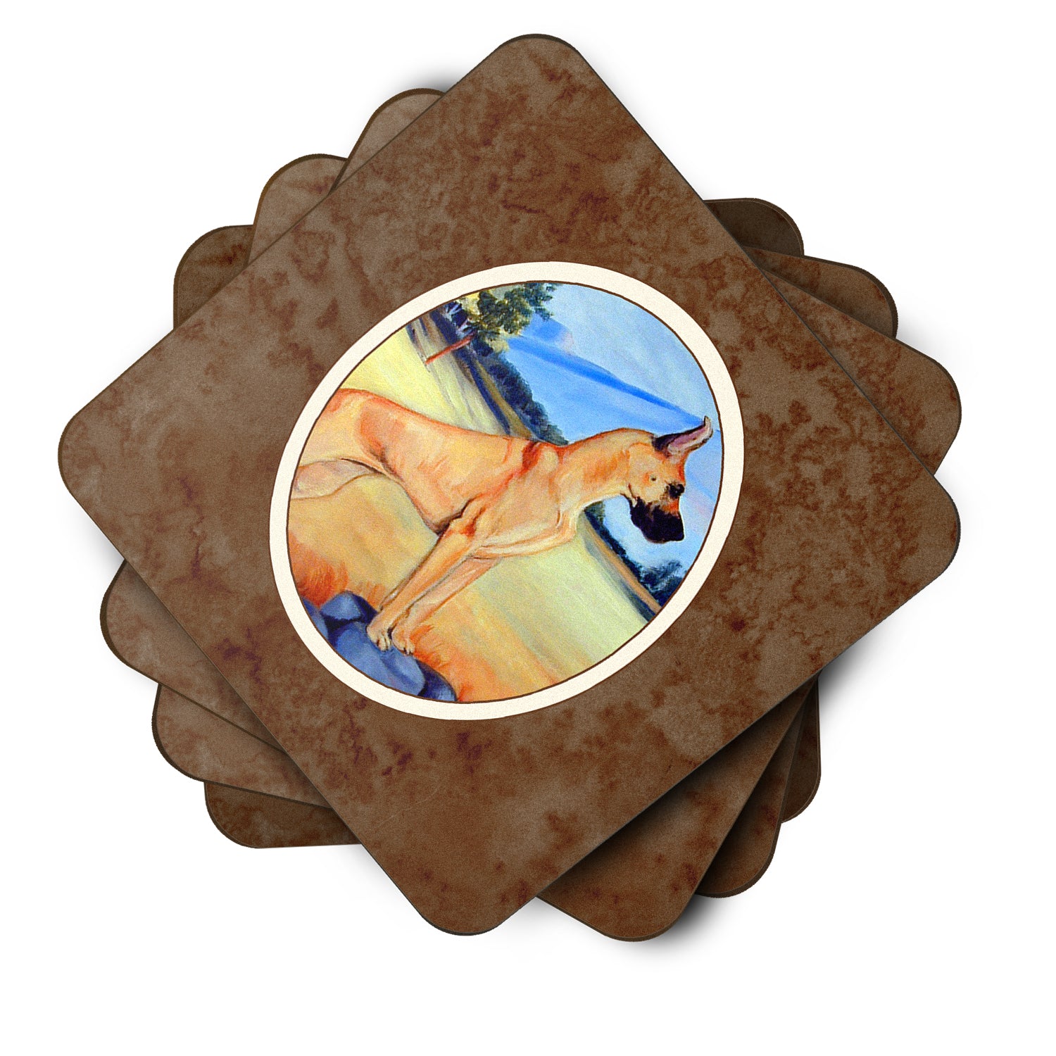 Great Dane Foam Coaster Set of 4 7504FC - the-store.com