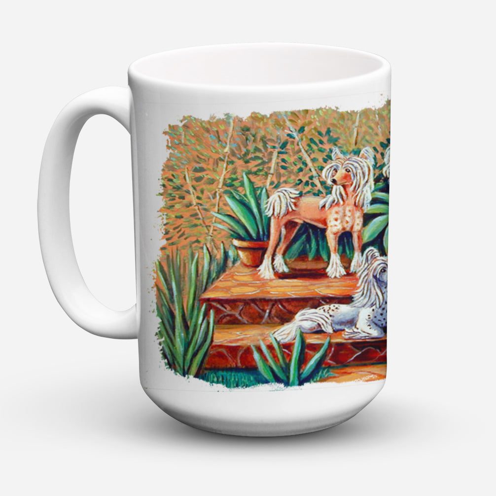 Chinese Crested  Dishwasher Safe Microwavable Ceramic Coffee Mug 15 ounce 7505CM15  the-store.com.