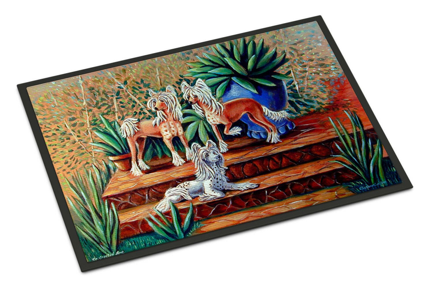 Chinese Crested  Indoor Outdoor Mat 18x27 Doormat - the-store.com