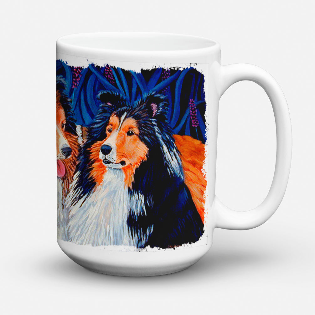 Sheltie Dishwasher Safe Microwavable Ceramic Coffee Mug 15 ounce 7508CM15  the-store.com.