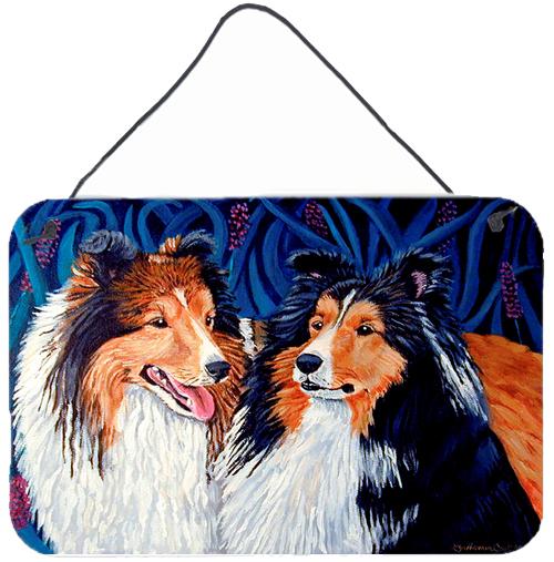 Sheltie Aluminium Metal Wall or Door Hanging Prints by Caroline&#39;s Treasures