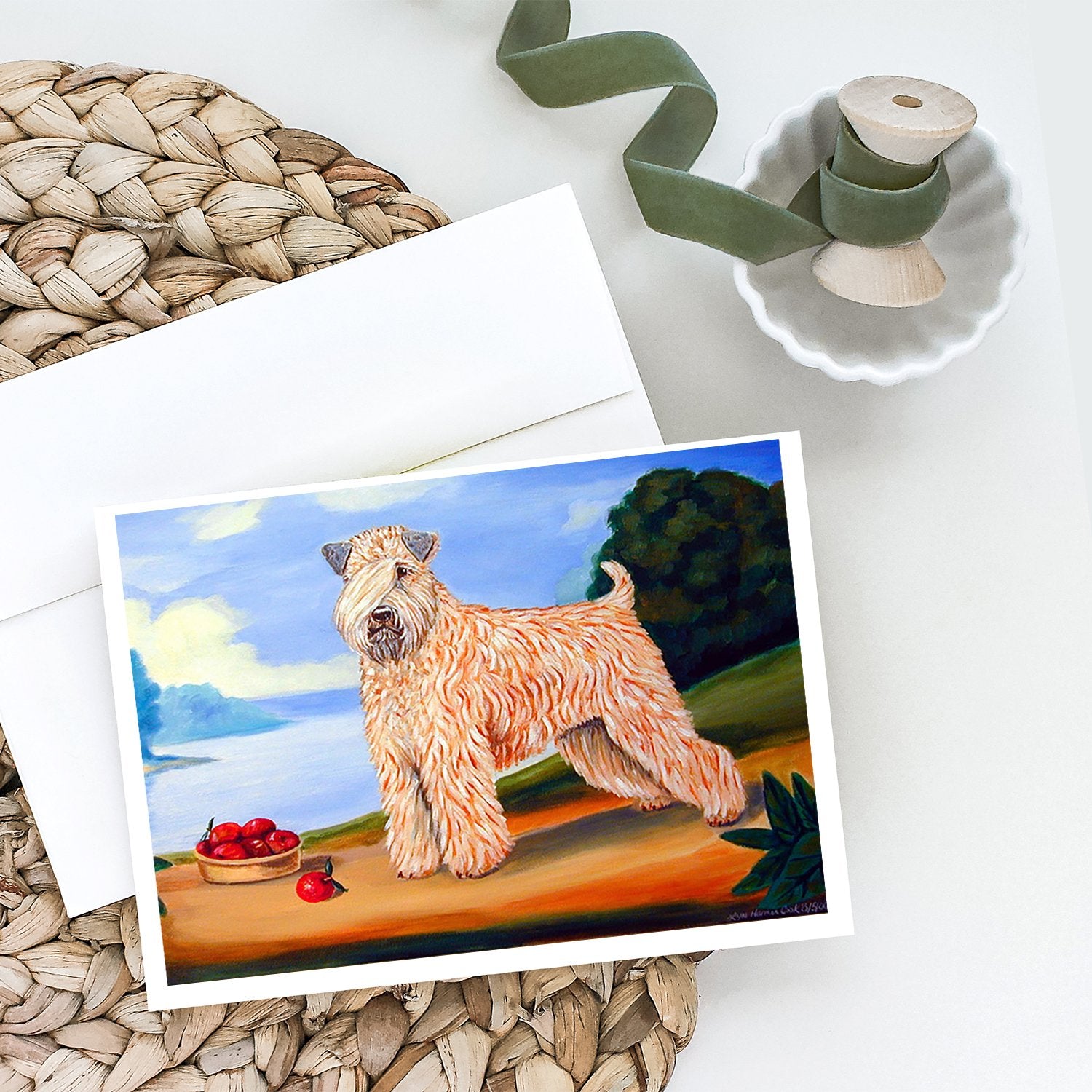 Buy this Wheaten Terrier Soft Coated Greeting Cards and Envelopes Pack of 8