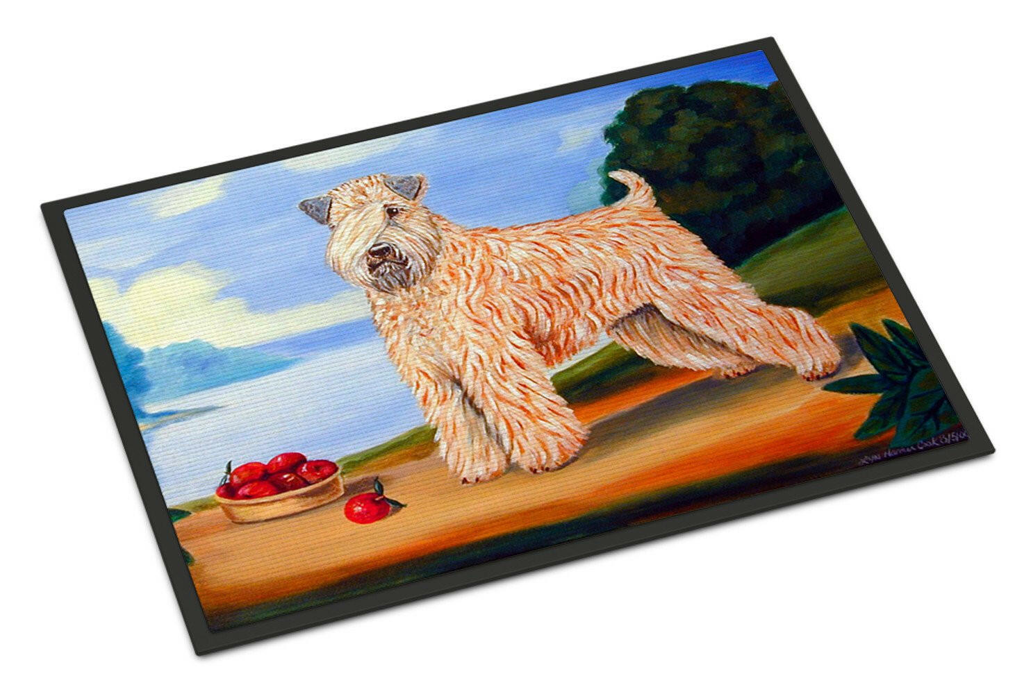 Wheaten Terrier Soft Coated Indoor Outdoor Mat 18x27 Doormat - the-store.com