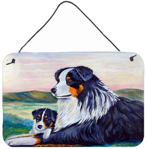 Australian Shepherd Aluminium Metal Wall or Door Hanging Prints by Caroline's Treasures