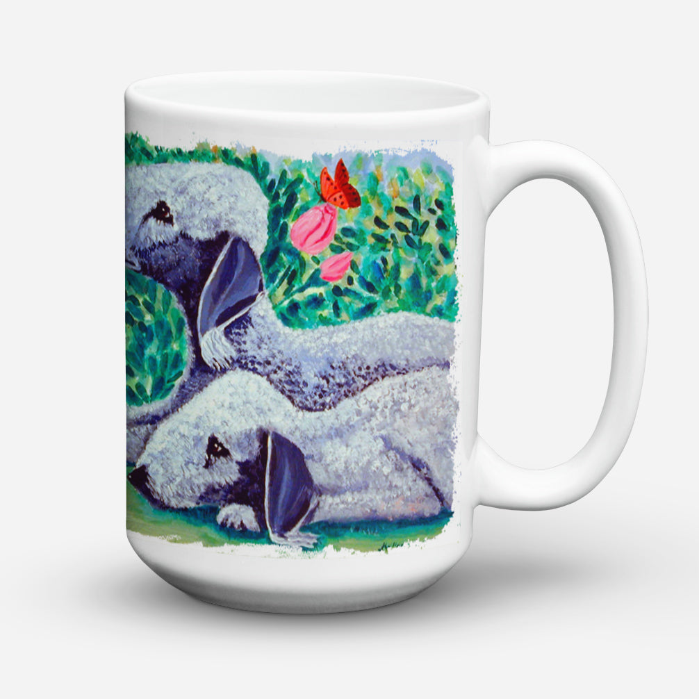 Bedlington Terrier Dishwasher Safe Microwavable Ceramic Coffee Mug 15 ounce 7512CM15  the-store.com.