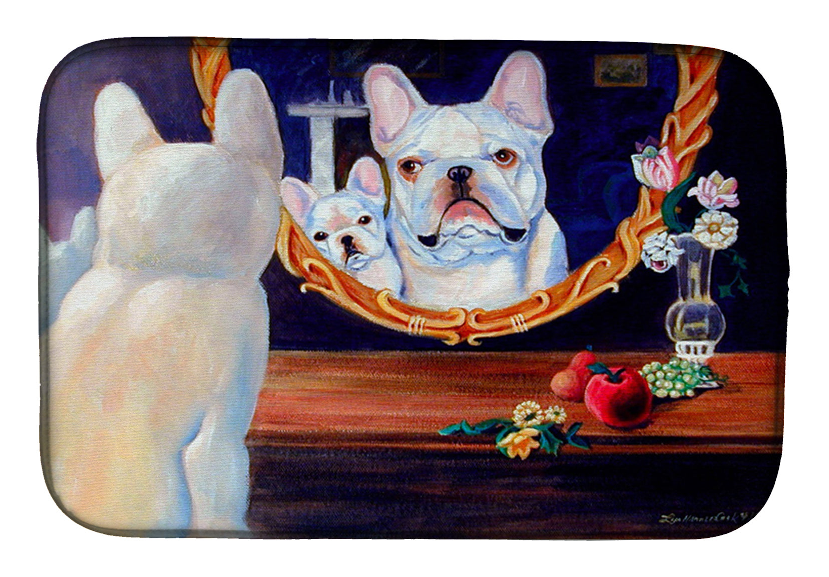 French Bulldog Dish Drying Mat 7514DDM  the-store.com.