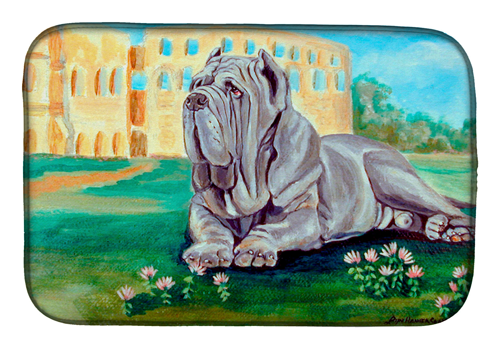 Neapolitan Mastiff Dish Drying Mat 7517DDM  the-store.com.