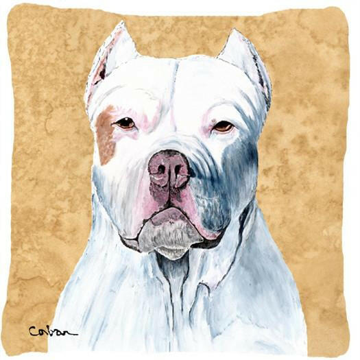 Pit Bull Decorative   Canvas Fabric Pillow by Caroline&#39;s Treasures