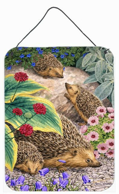 Hedgehogs Wall or Door Hanging Prints ASA2072DS1216 by Caroline's Treasures