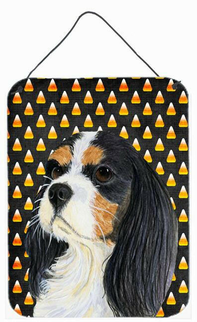 Cavalier Spaniel Tricolor Candy Corn Halloween  Wall or Door Hanging Prints by Caroline&#39;s Treasures