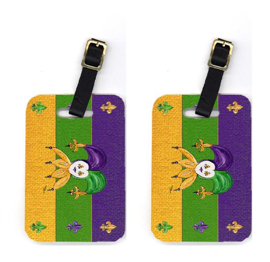 Pair of 2 Mardi Gras Luggage Tags by Caroline&#39;s Treasures