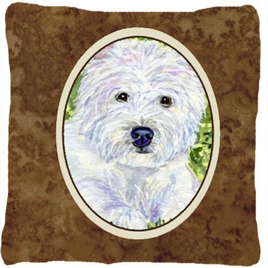 Westie Decorative   Canvas Fabric Pillow by Caroline's Treasures