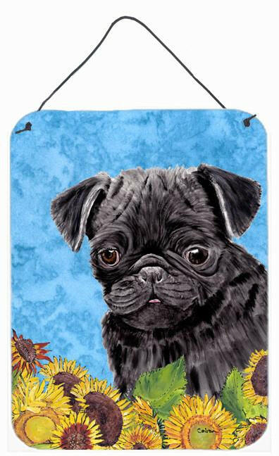 Pug Aluminium Metal Wall or Door Hanging Prints by Caroline's Treasures