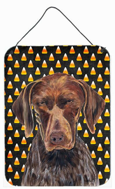 German Shorthaired Pointer Candy Corn Halloween  Wall or Door Hanging Prints by Caroline's Treasures