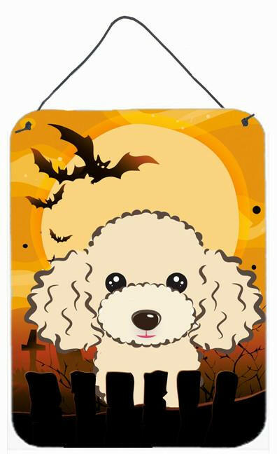 Halloween Buff Poodle Wall or Door Hanging Prints BB1816DS1216 by Caroline's Treasures