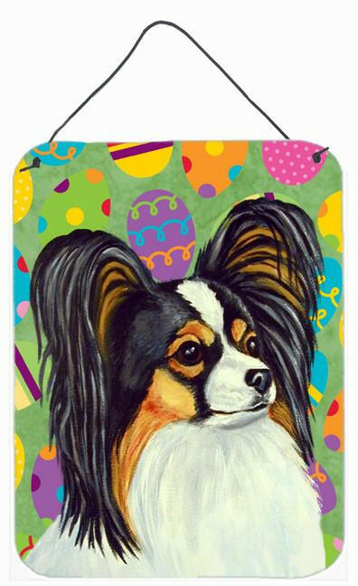 Papillon Easter Eggtravaganza Aluminium Metal Wall or Door Hanging Prints by Caroline&#39;s Treasures