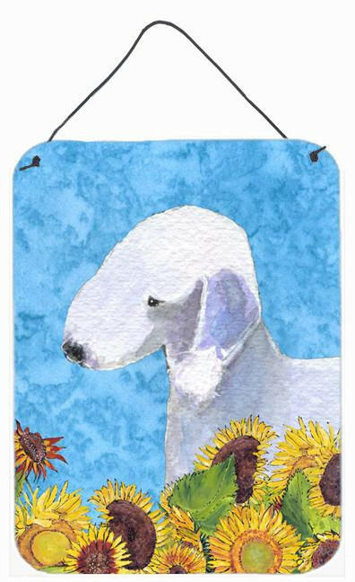 Bedlington Terrier Aluminium Metal Wall or Door Hanging Prints by Caroline&#39;s Treasures